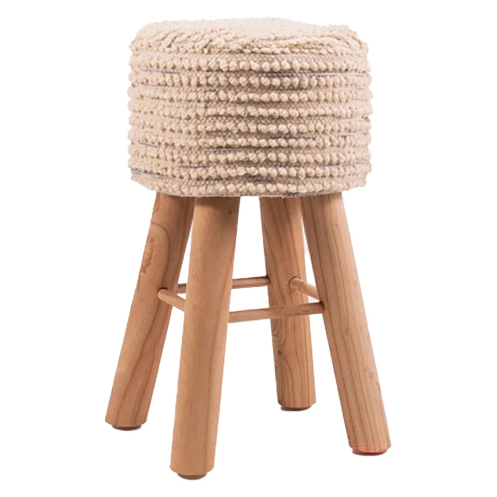 Albany Living 29" Upholstered Stool, Beige