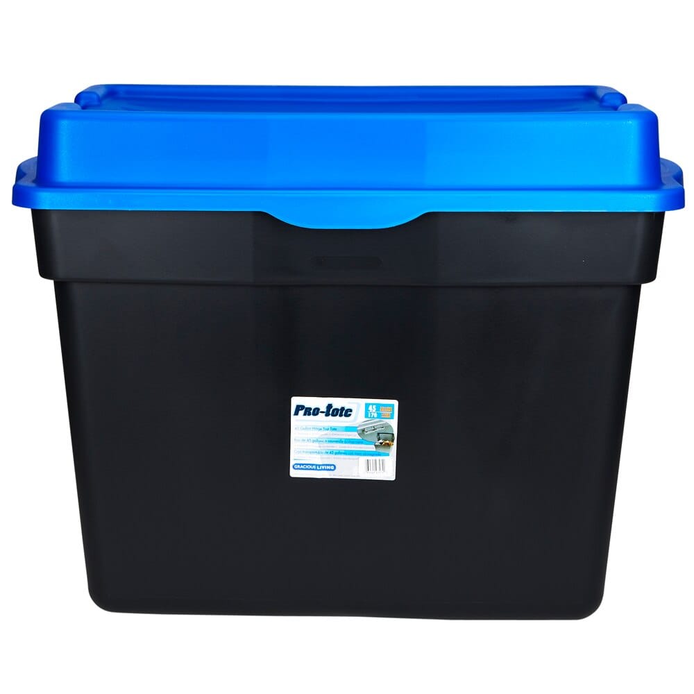 Gracious Living Pro-tote Hinged Storage Tote, 45 Gal