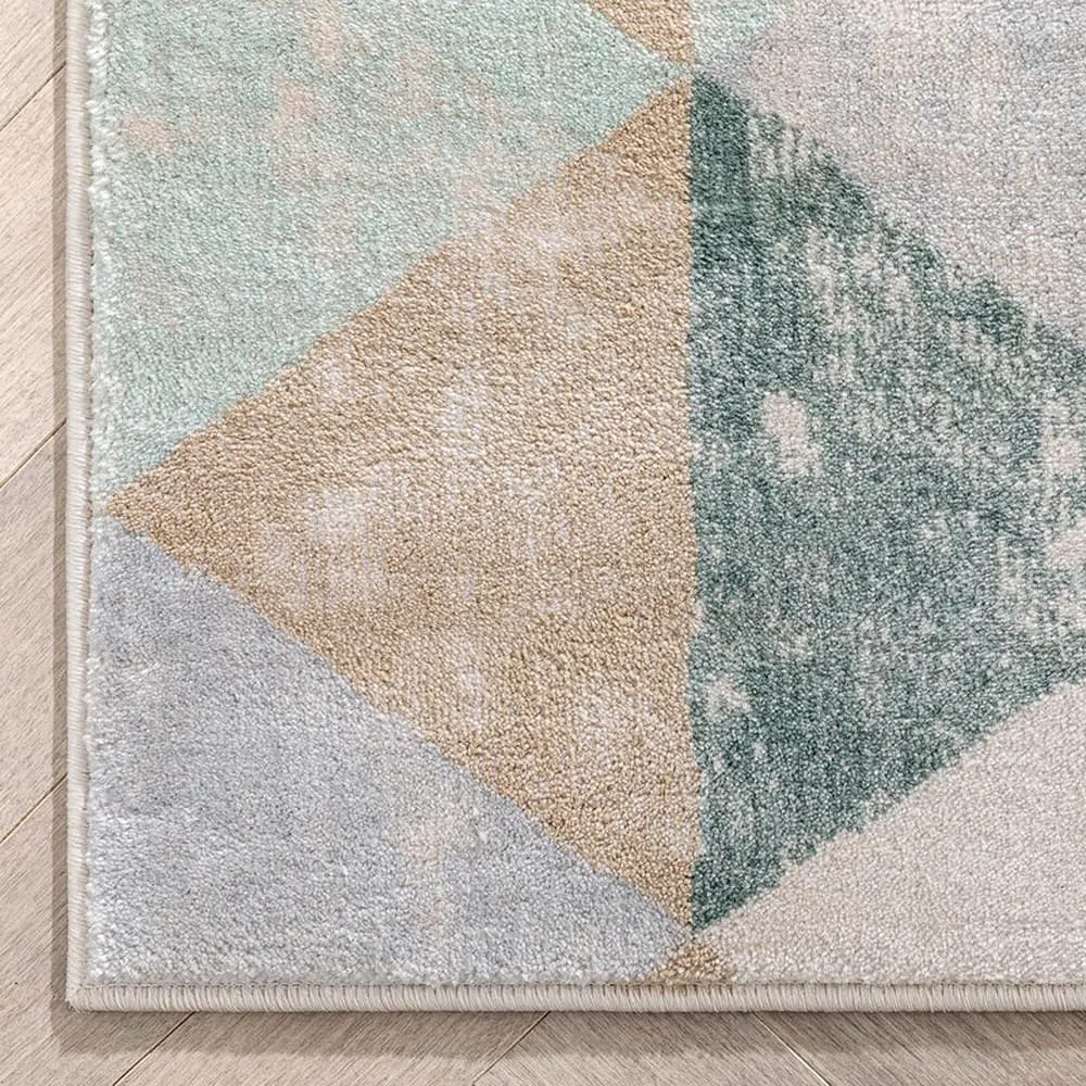 Well Woven Kensington Lancaster 3'11"x5'3" Vintage Modern Area Rug, Blue/Gray/Beige