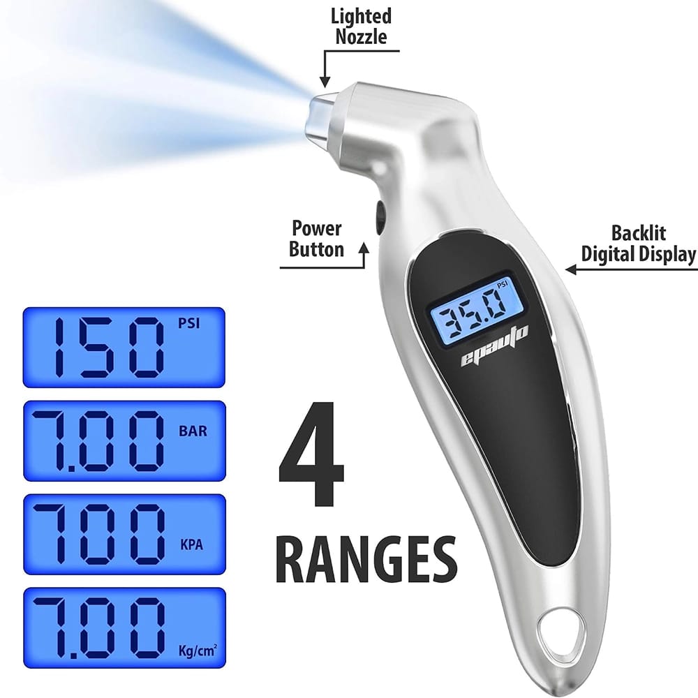 EPAuto Digital Pressure Gauge, 2 Pack
