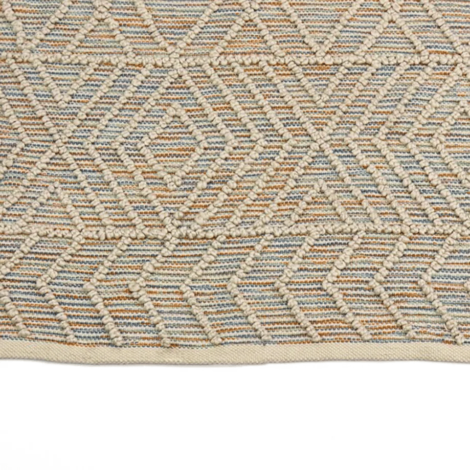 Hand Woven Polyester Indoor/Outdoor Rug, Multicolor, 5' x 7'