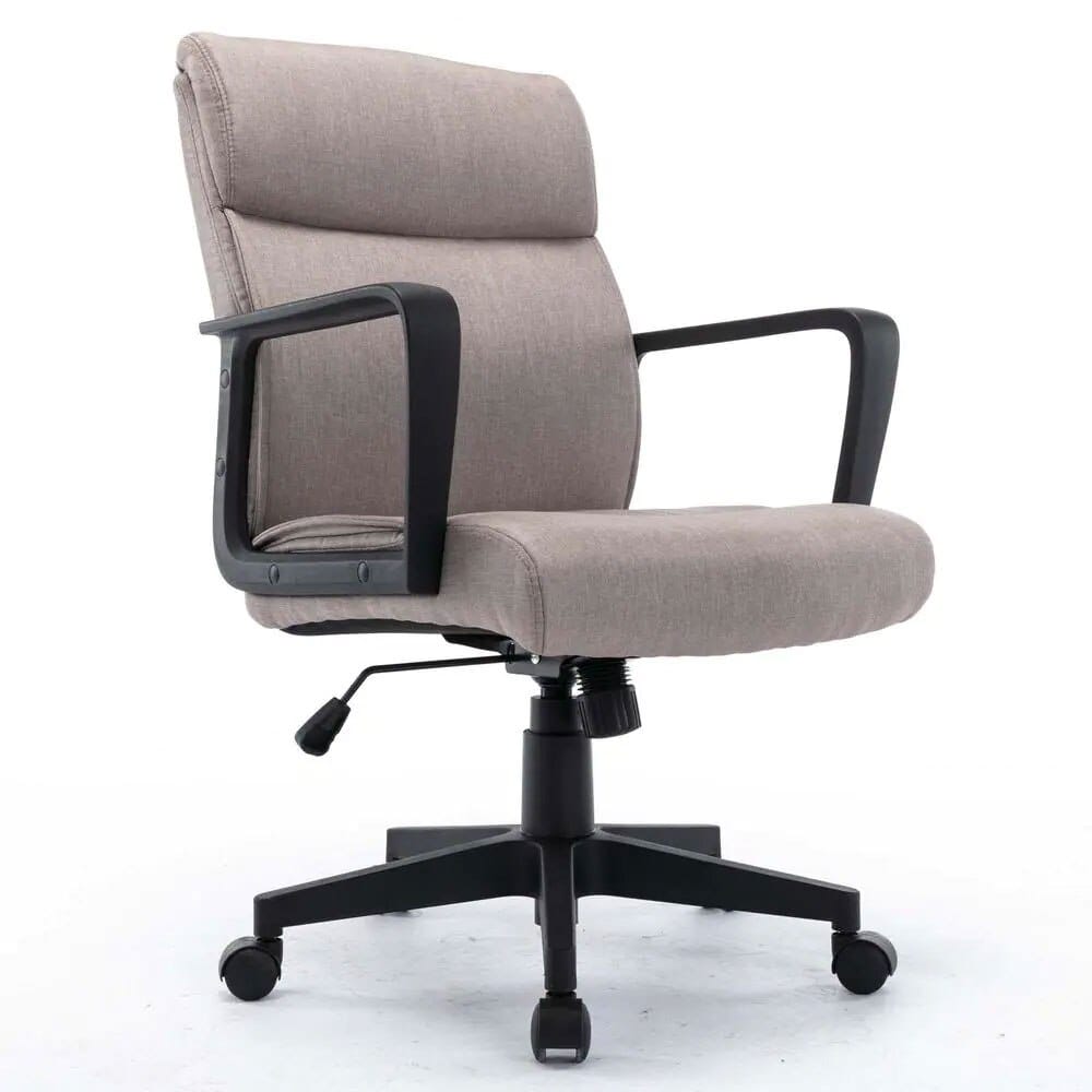 Mid-Back Executive Swivel Task Chair, Brown