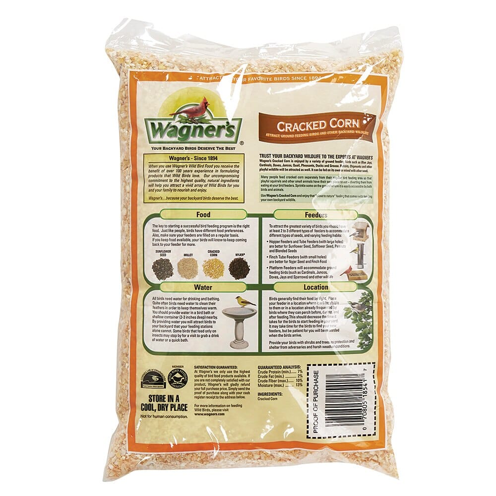 Wagner's Cracked Corn Wild Bird Food, 4 lbs