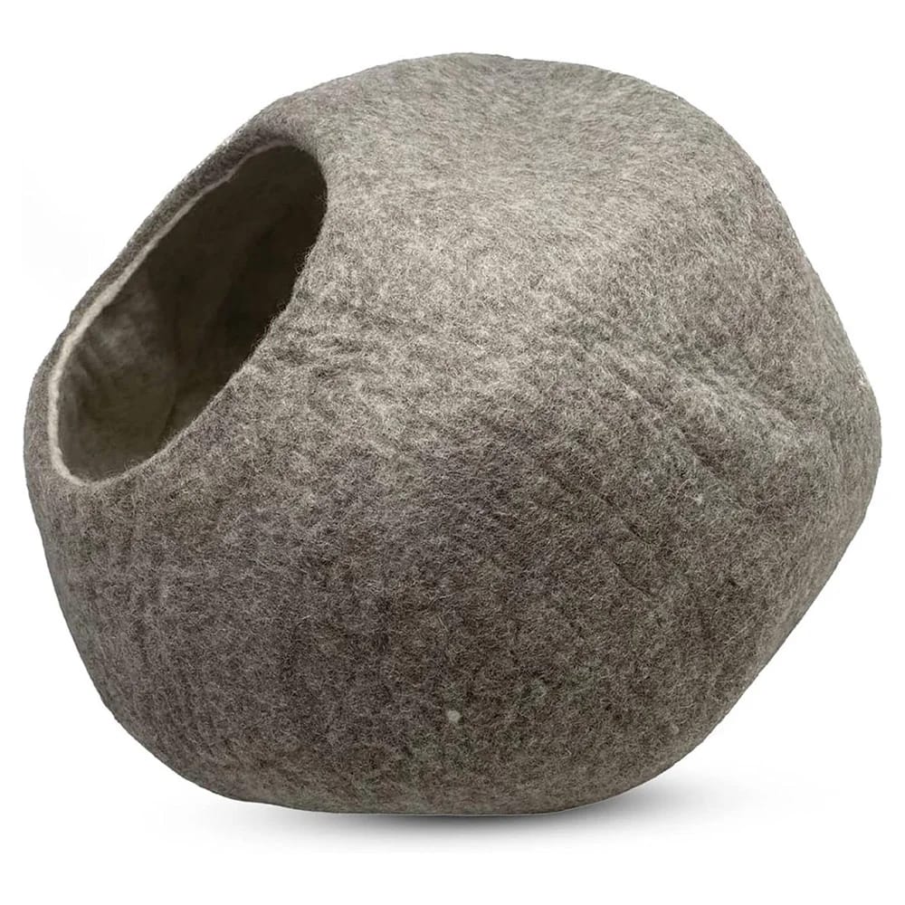 iPrimio Natural Wool Cat Cave, Brown