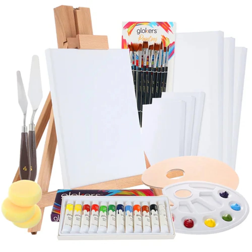 Glokers Professional Acrylic Painting Kit, 36-Piece Set