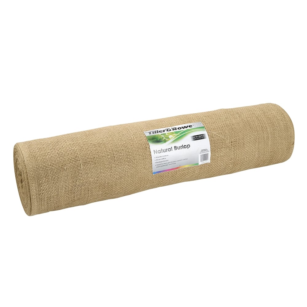 Tiller & Rowe Natural Burlap, 3' x 250'