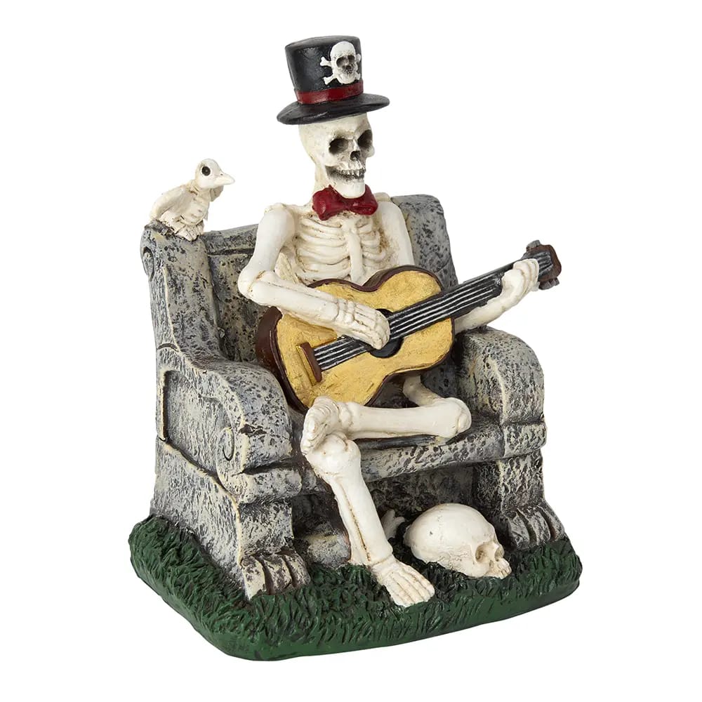Resin Skeleton Playing Guitar