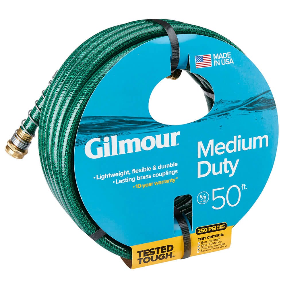 Gilmour 5/8" Medium-Duty Garden Hose, 50'