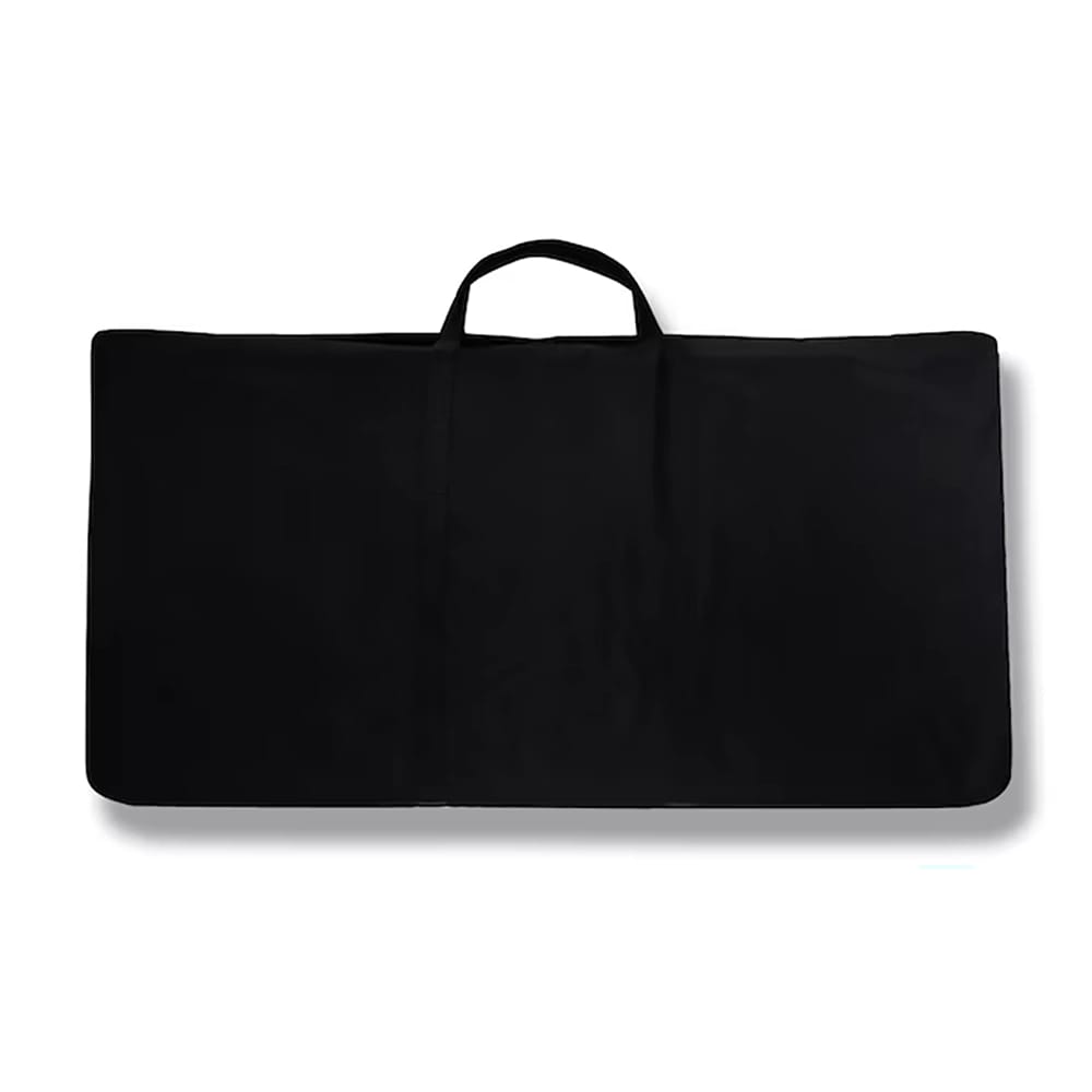 Trademark Innovations 3' Outdoor Aluminum Corn Hole with Case, Black