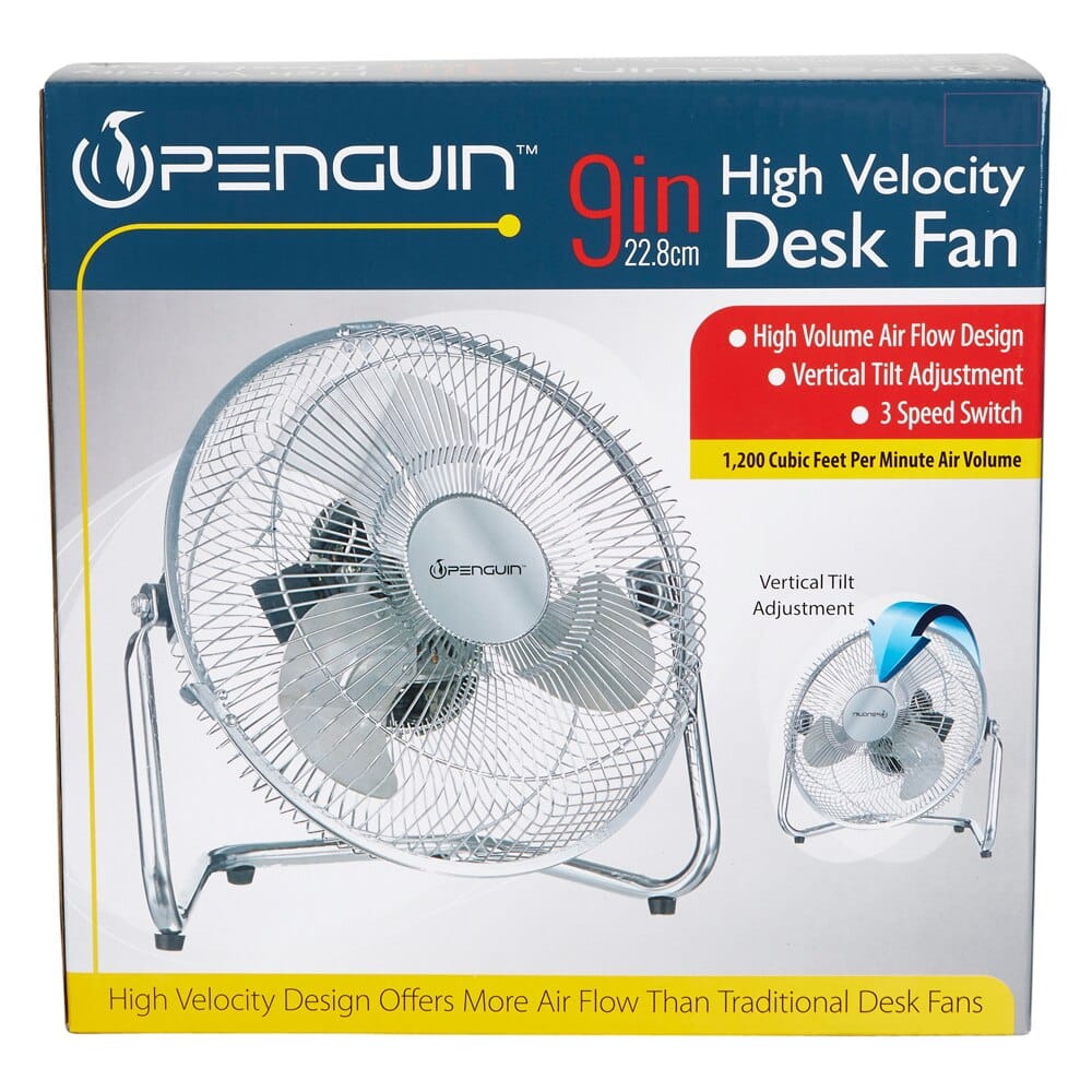 Penguin 9" High Velocity Floor Fan