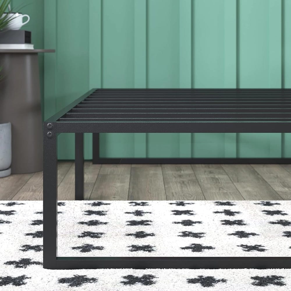 Zinus Lorelei 14" Metal Platform Bed Frame, Black, Twin