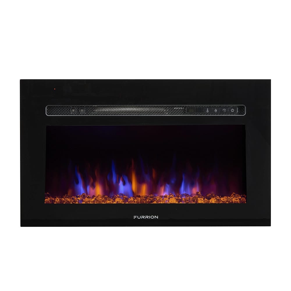 Furrion 30" Built-In Electric Fireplace, Black