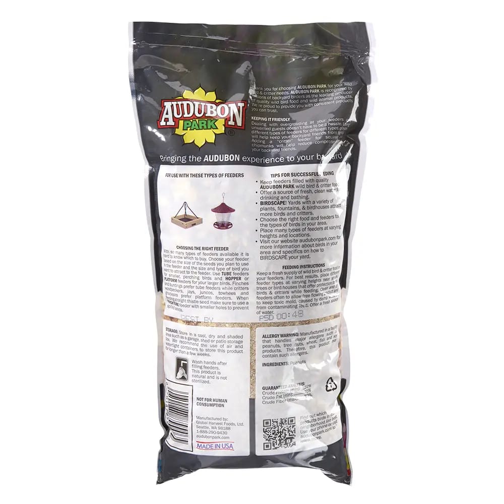 Audubon Peanut Pieces Bird Seed, 3lb
