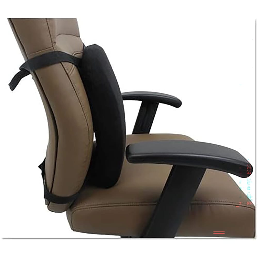 Alera Cooling Gel Memory Foam Backrest, Black