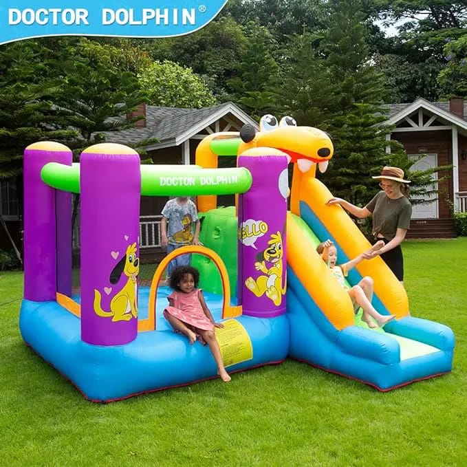 Doctor Dolphin Bounce House with Puppy Slide