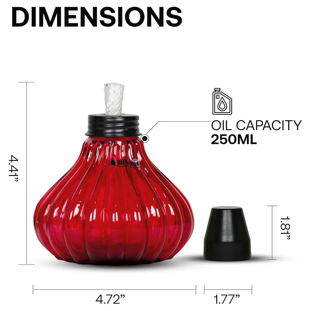Decorative Pumpkin Table Torch, 3 Pack, Multicolor