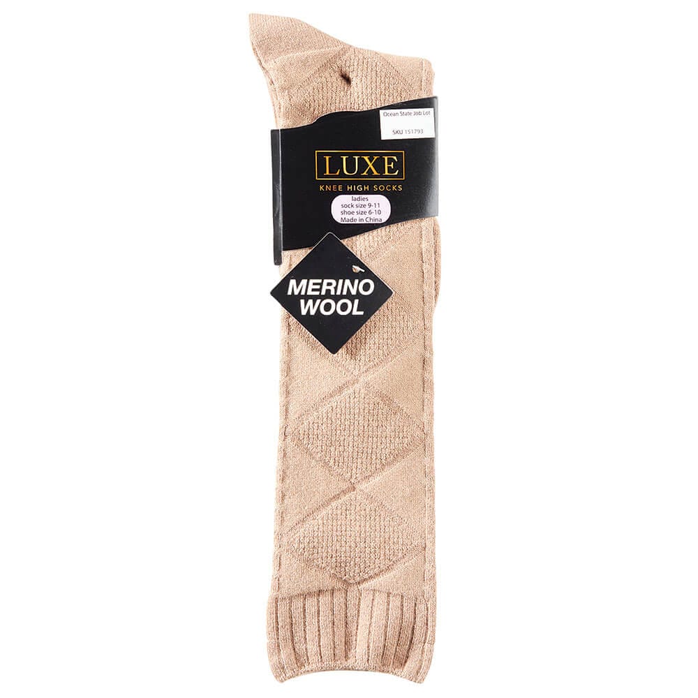 Luxe Women's Merino Wool Knee High Socks