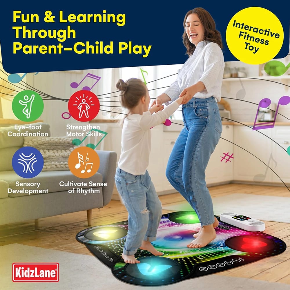 Kidzlane Light Up DJ Dance Mat, Multi-Color