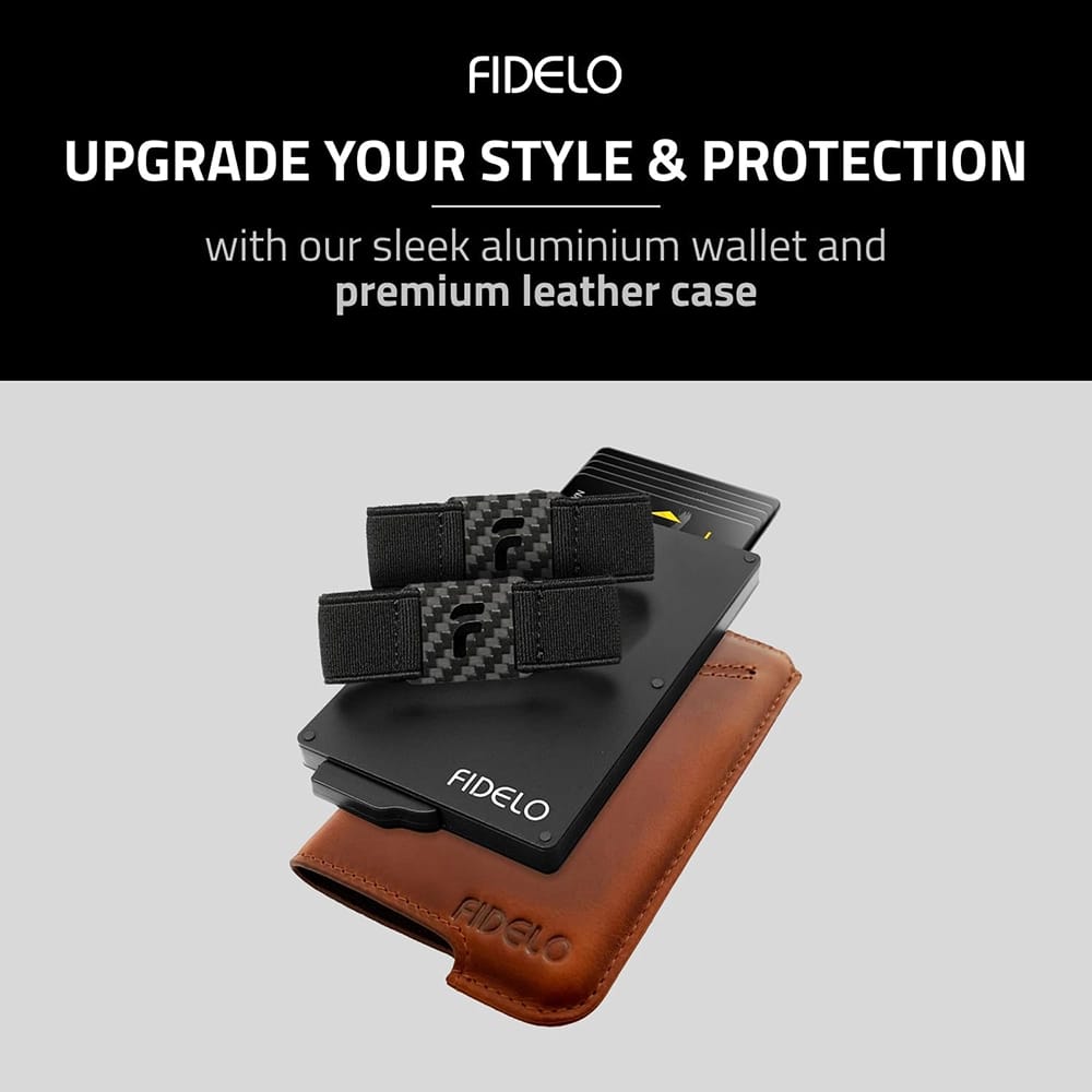 Fidelo Minimalist Wallet, Redwood Brown