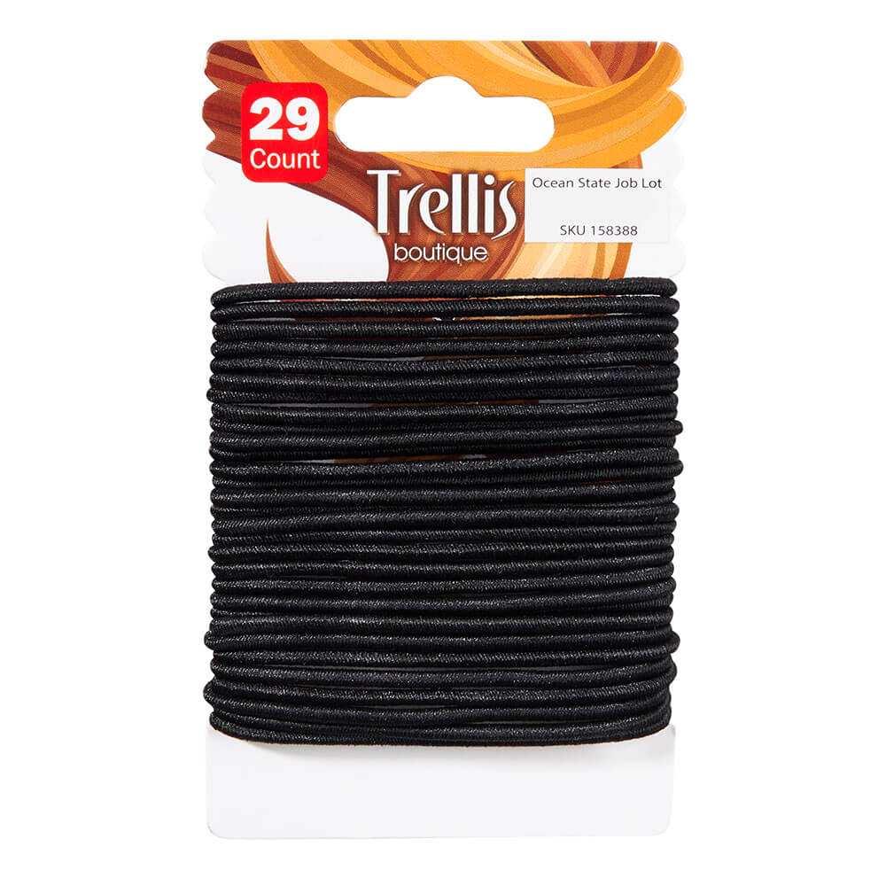 Trellis Boutique Thin Hair Elastics, 29 Count