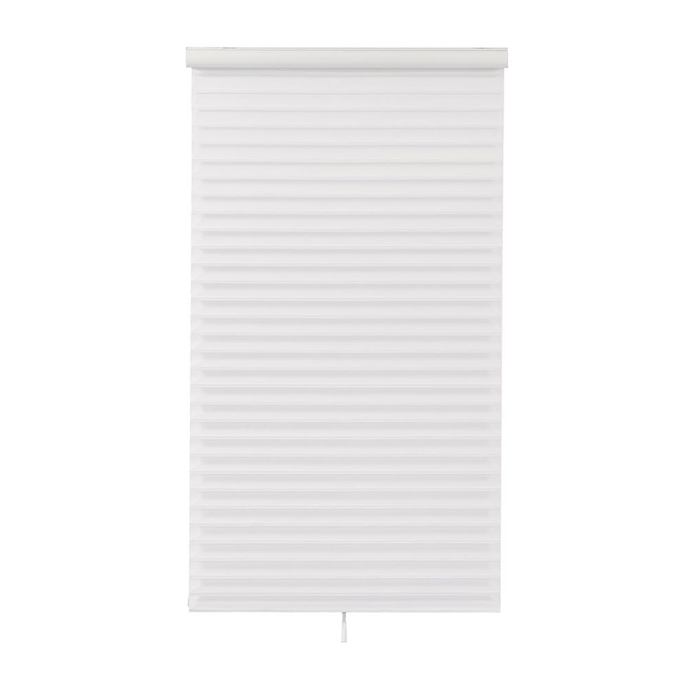 Cordless Horizontal Sheer Shade (Shangrila shade), Bright White, 39" x 64"
