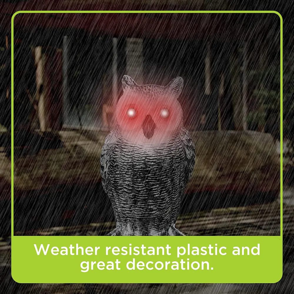 Horned Fake Owl with Flashing Eyes