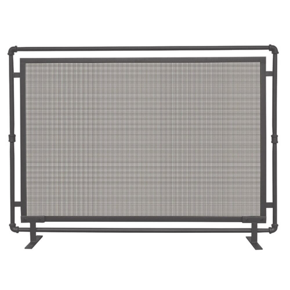 UniFlame Single Panel Industrial Fireplace Screen