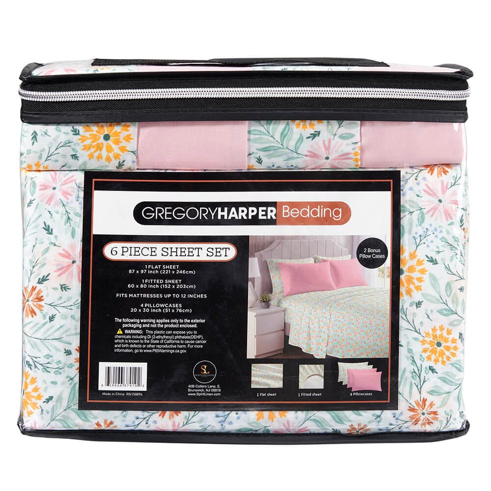 Gregory Harper Queen Sheet Set, 6 Piece