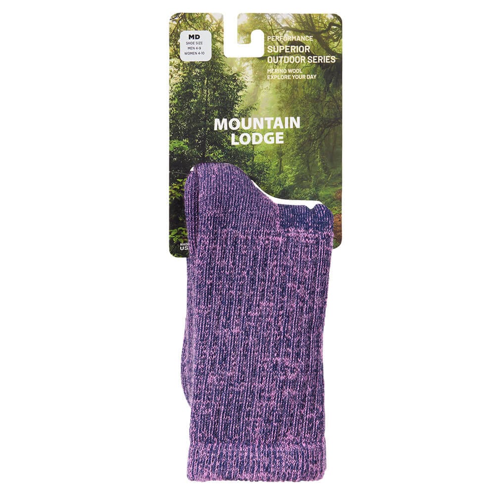 Mountain Lodge Women's Performance Outdoor Series Merino Wool Hiker Socks