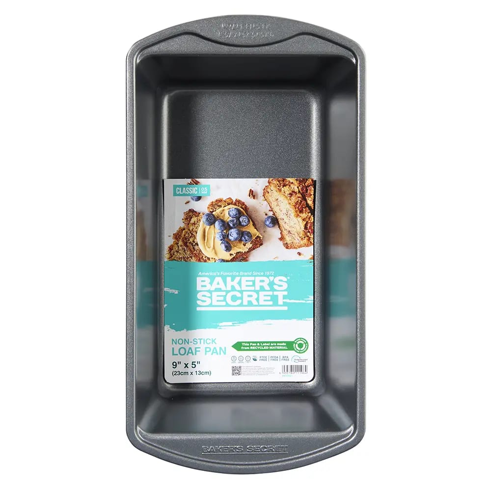 Baker's Secret Non-Stick Carbon Steel Loaf Pan, 9" x 5"