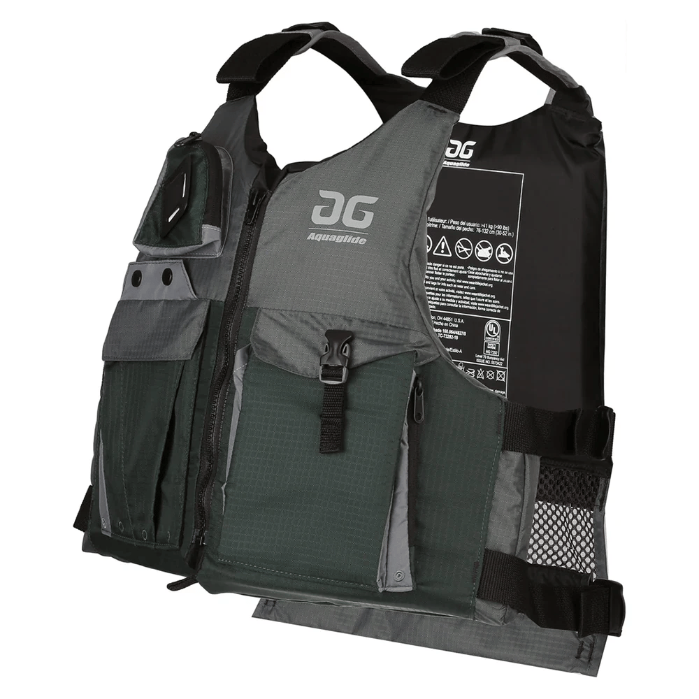 Aquaglide Universal Fishing Life Vest, Green