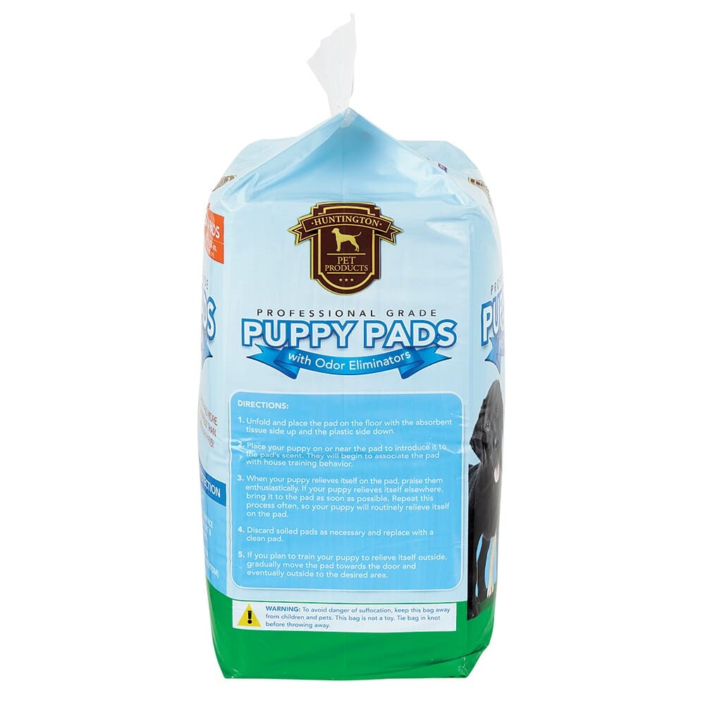 Huntington Pet Products Professional Grade 17"x24" Puppy Pads with Odor Eliminators, 60 Count