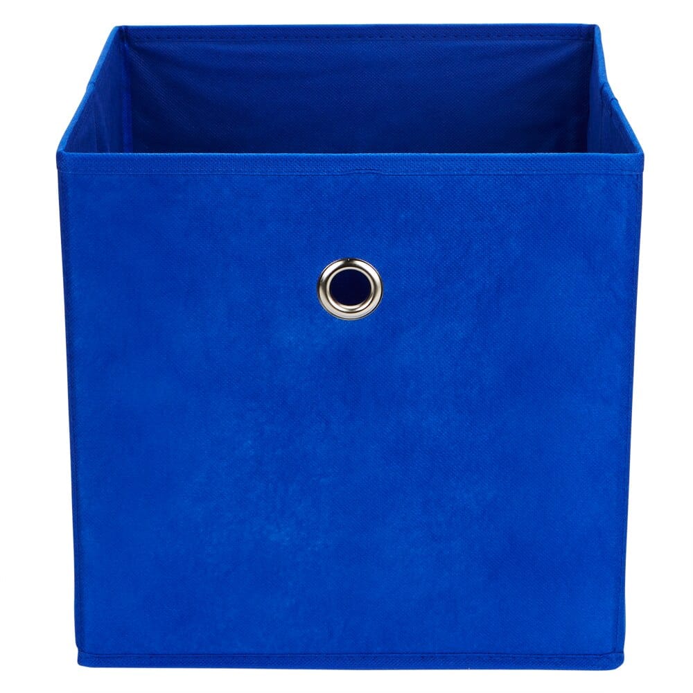 West Bay Blue Fabric Storage Cube