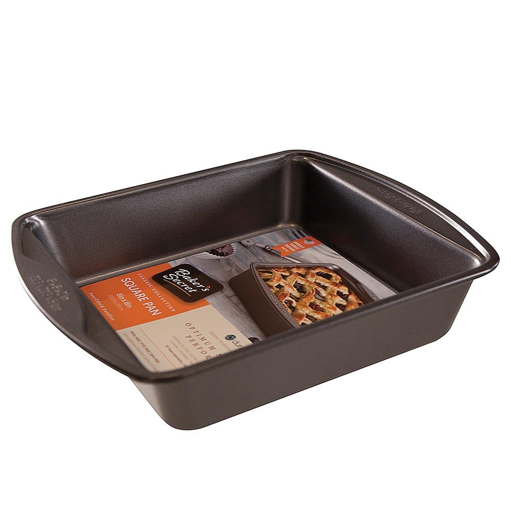 Baker's Secret Classic Collection Square Pan, 8"