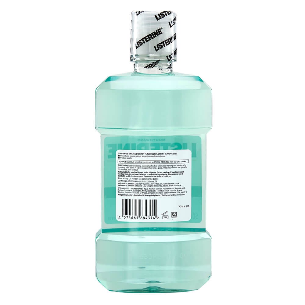 Listerine Spearmint Mouthwash, 16.9 oz