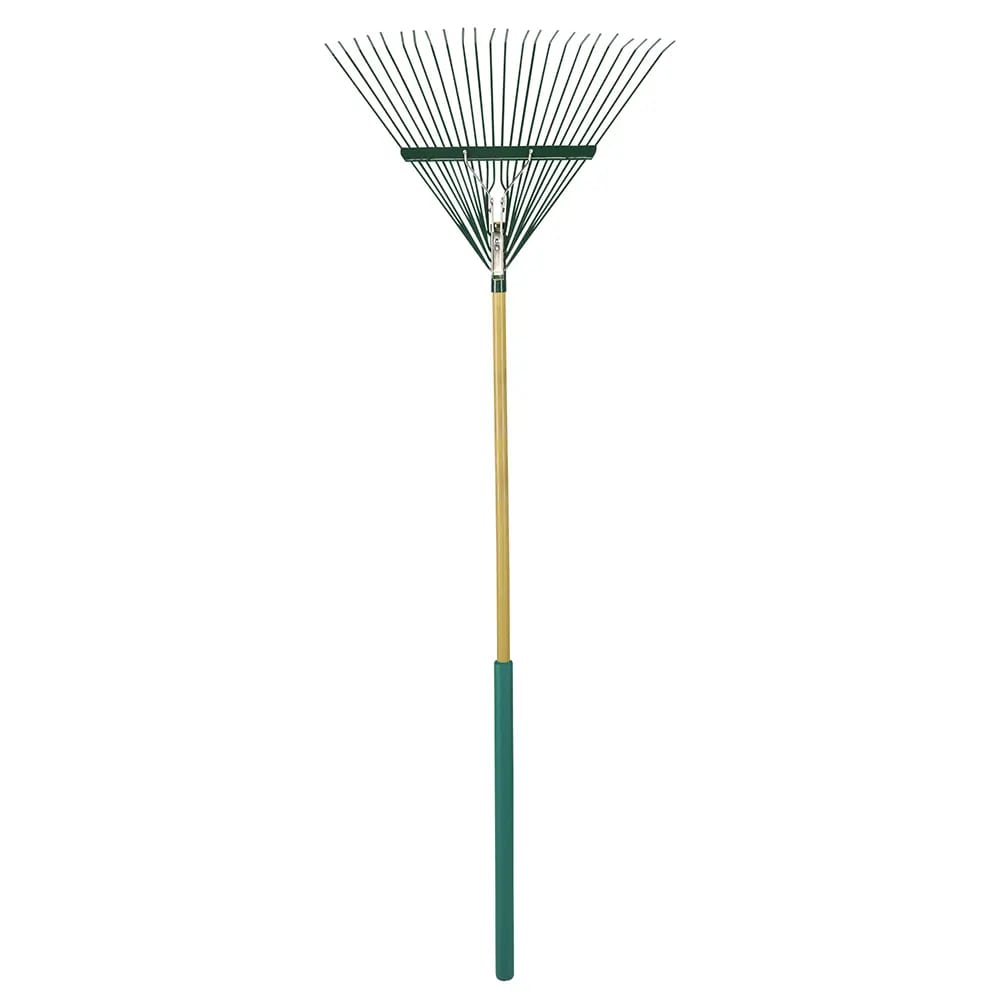 Steel Tine Leaf Rake with Foam Handle, 24"