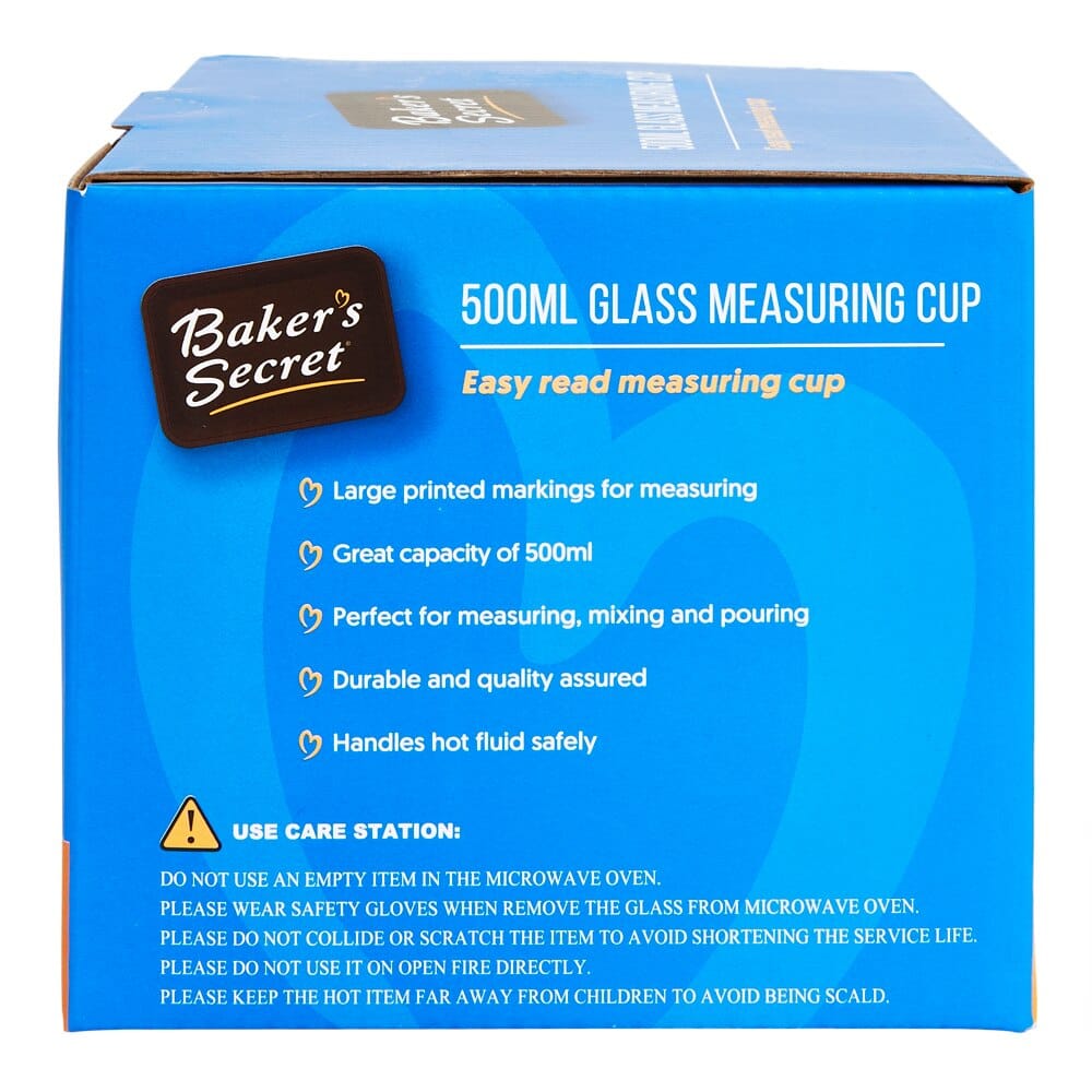 Baker's Secret Glass Measuring Cup, 500 ml