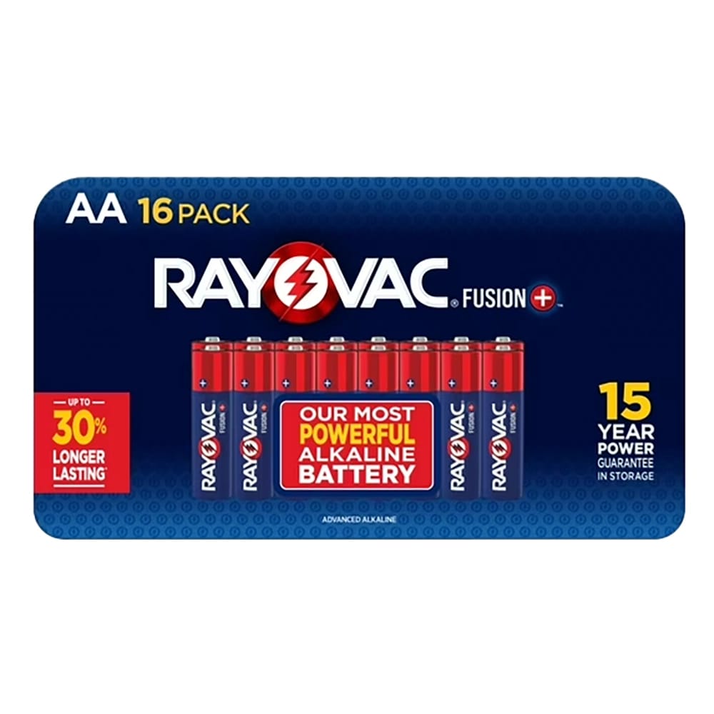 Rayovac Fusion AA Batteries, 16 pk.