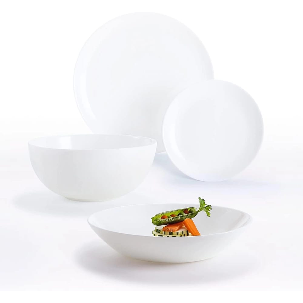 Luminarc 19-Piece Opal Glass Dishware Set