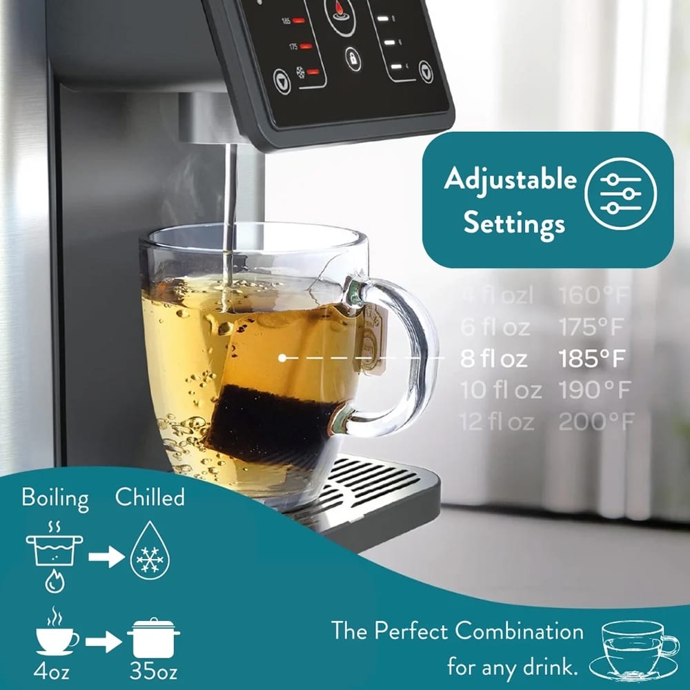 Aqua Optima Aurora Countertop Instant Hot and Cold Filtered Water Dispenser