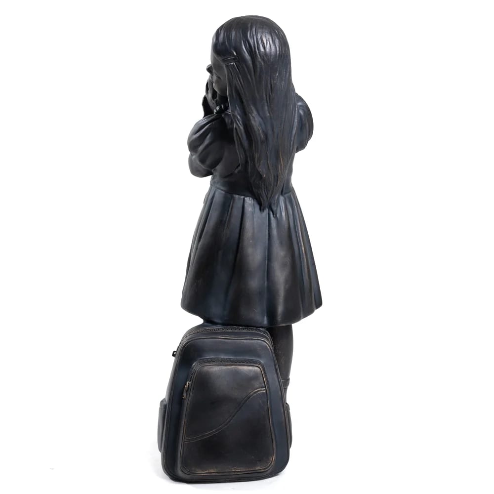 34" Girl with Puppy Garden Statue