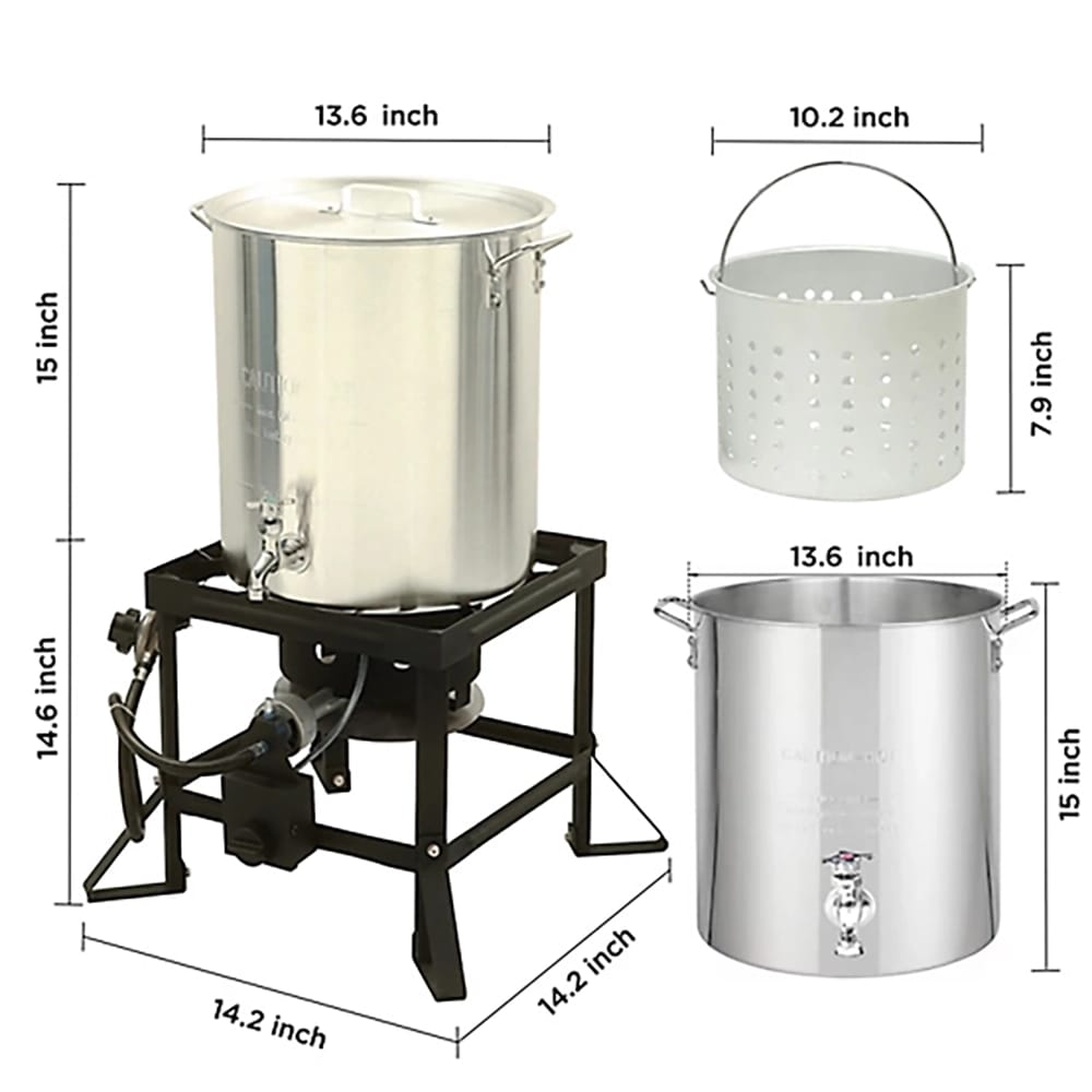 Red Mountain Valley 36 qt. Outdoor Camping Fryer with Drain Valve