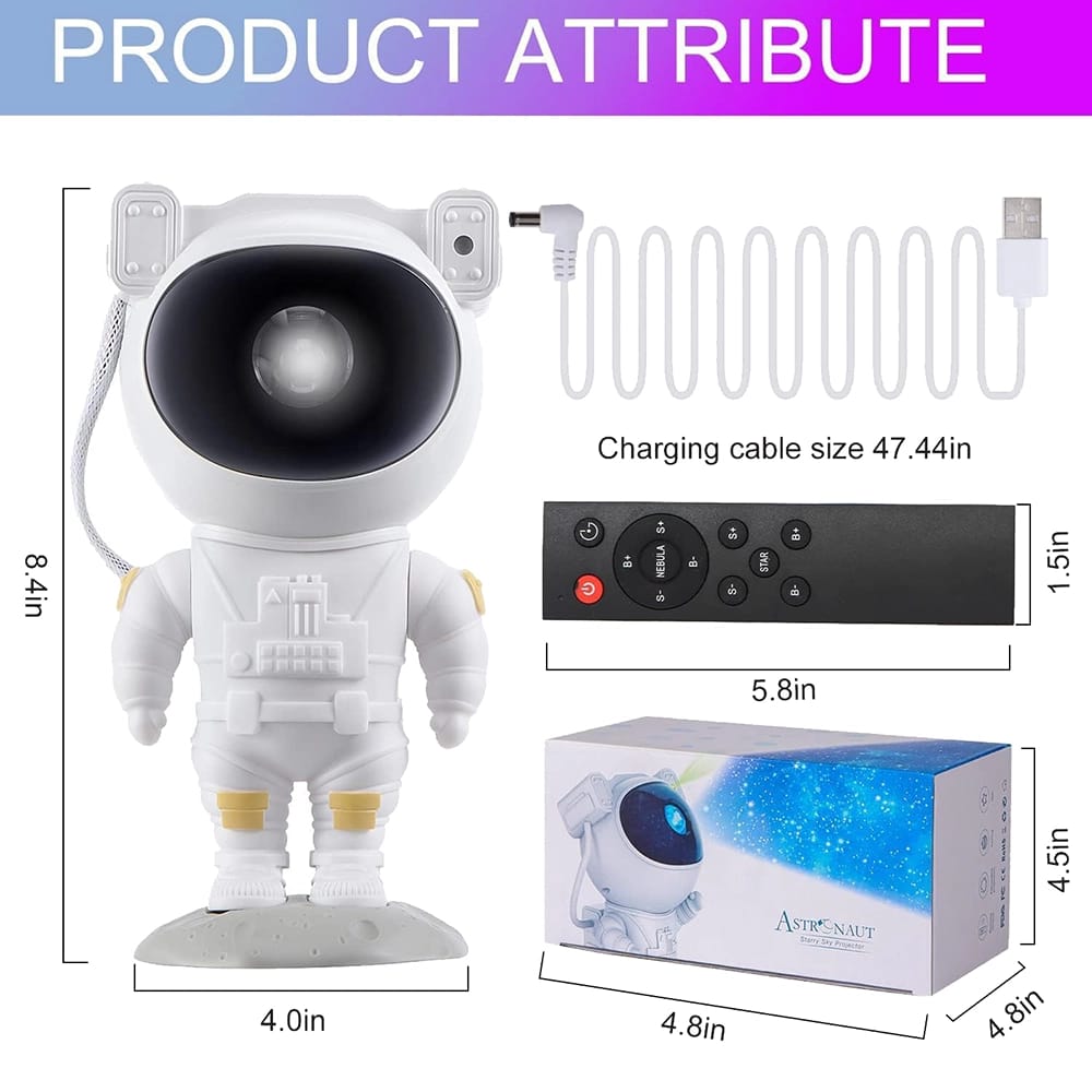 Astronaut 360°Adjustable Galaxy Projector