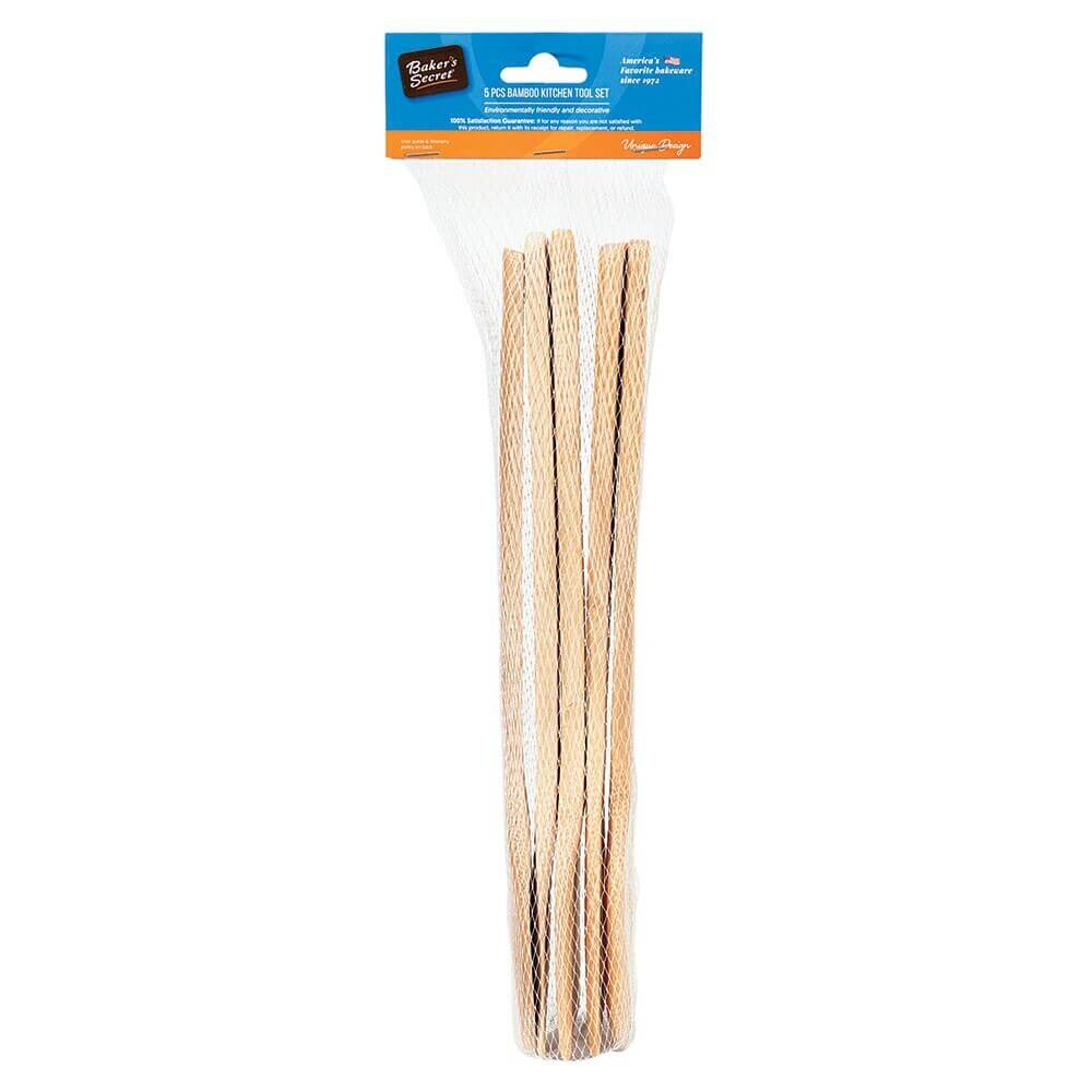 Baker's Secret Bamboo Kitchen Tool Set, 5 Piece