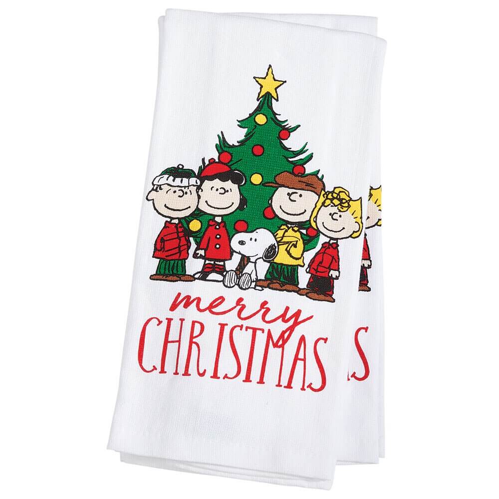 Peanuts Christmas Cotton Kitchen Towels, 2-Count