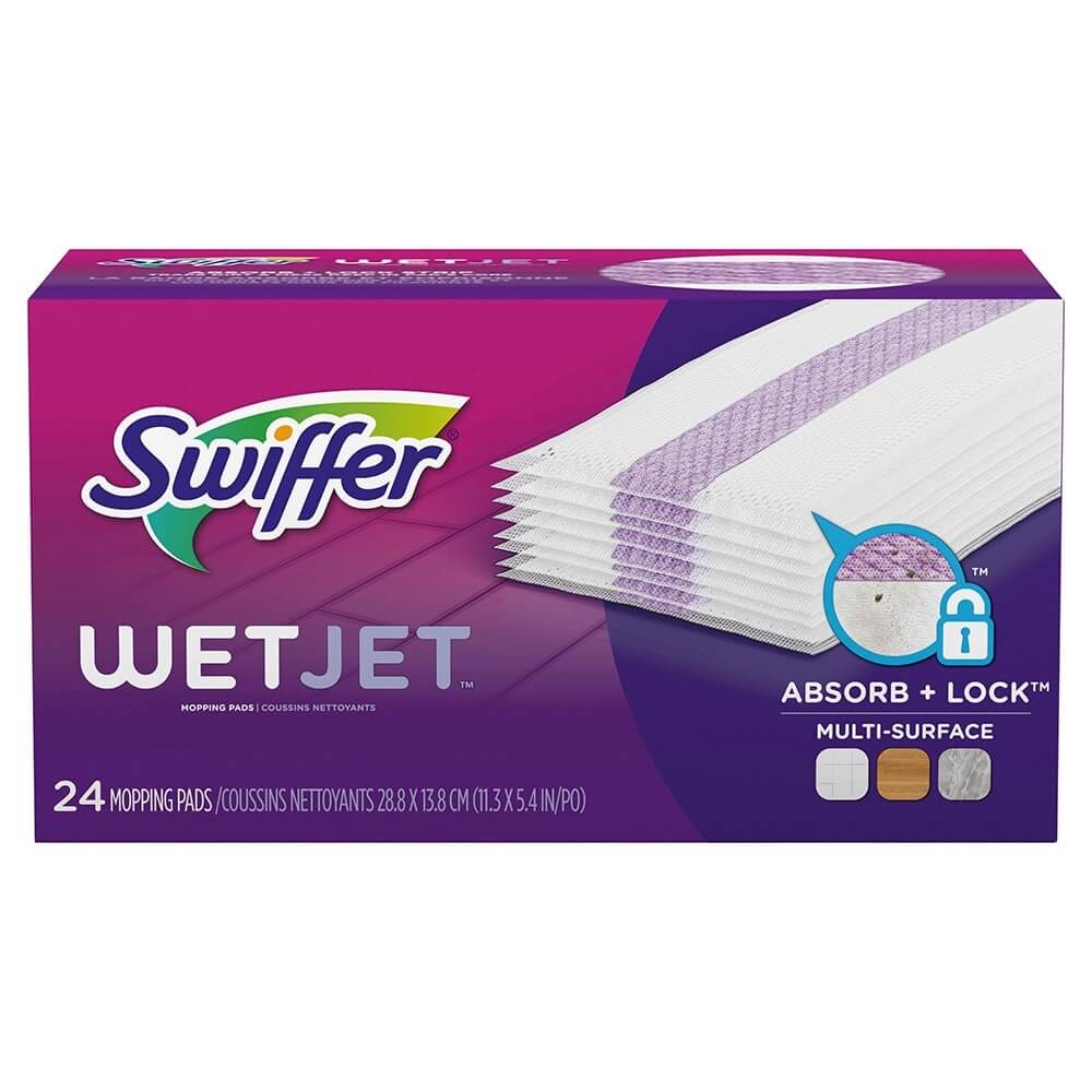 Swiffer WetJet Mopping Pad Refills, 24-count