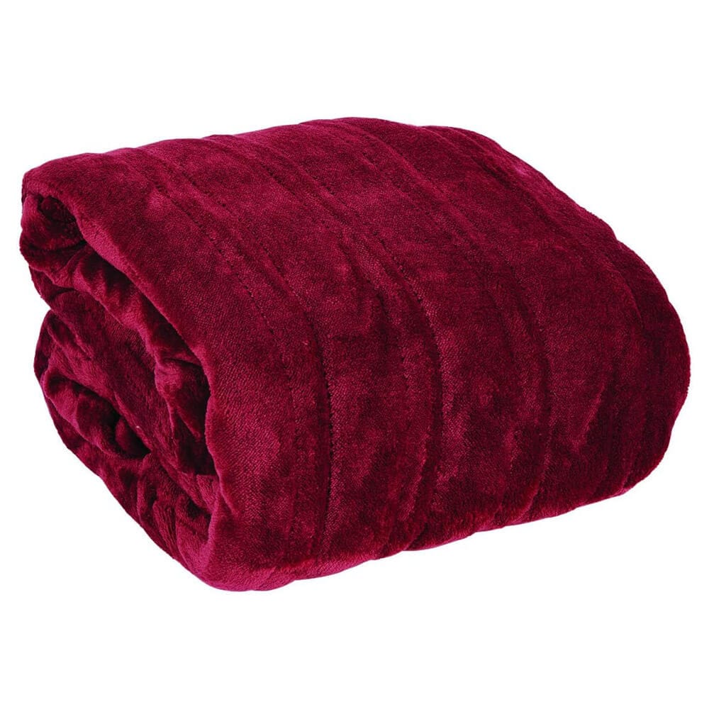 Westerly Electric Heated Throw Blanket, 50" x 60", Garnet