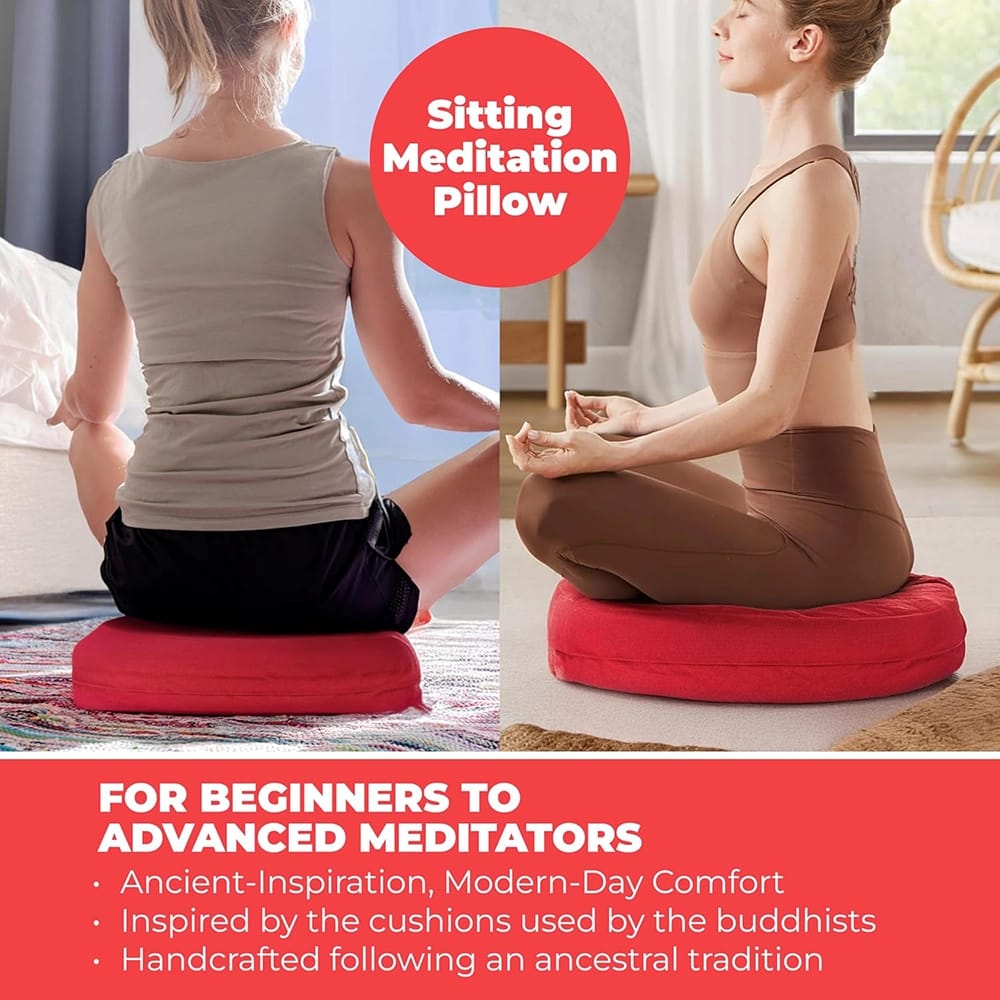 13" Meditation Cushion, Red