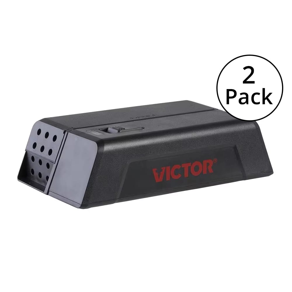 Victor Battery-Powered Instant-Kill Indoor Electronic Mouse Trap, 2 Pack