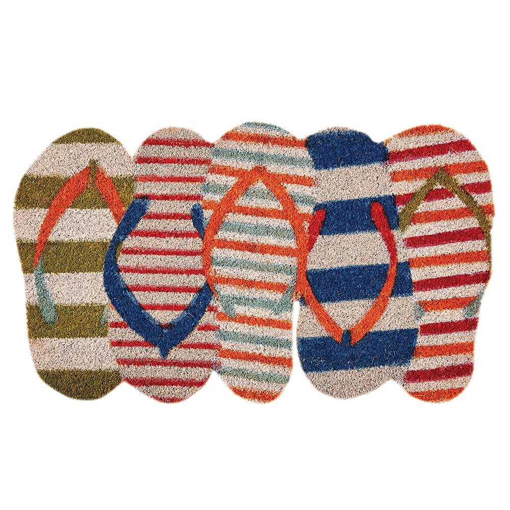 18" x 30" Spring/Summer Printed Coir Mat with Vinyl Backing